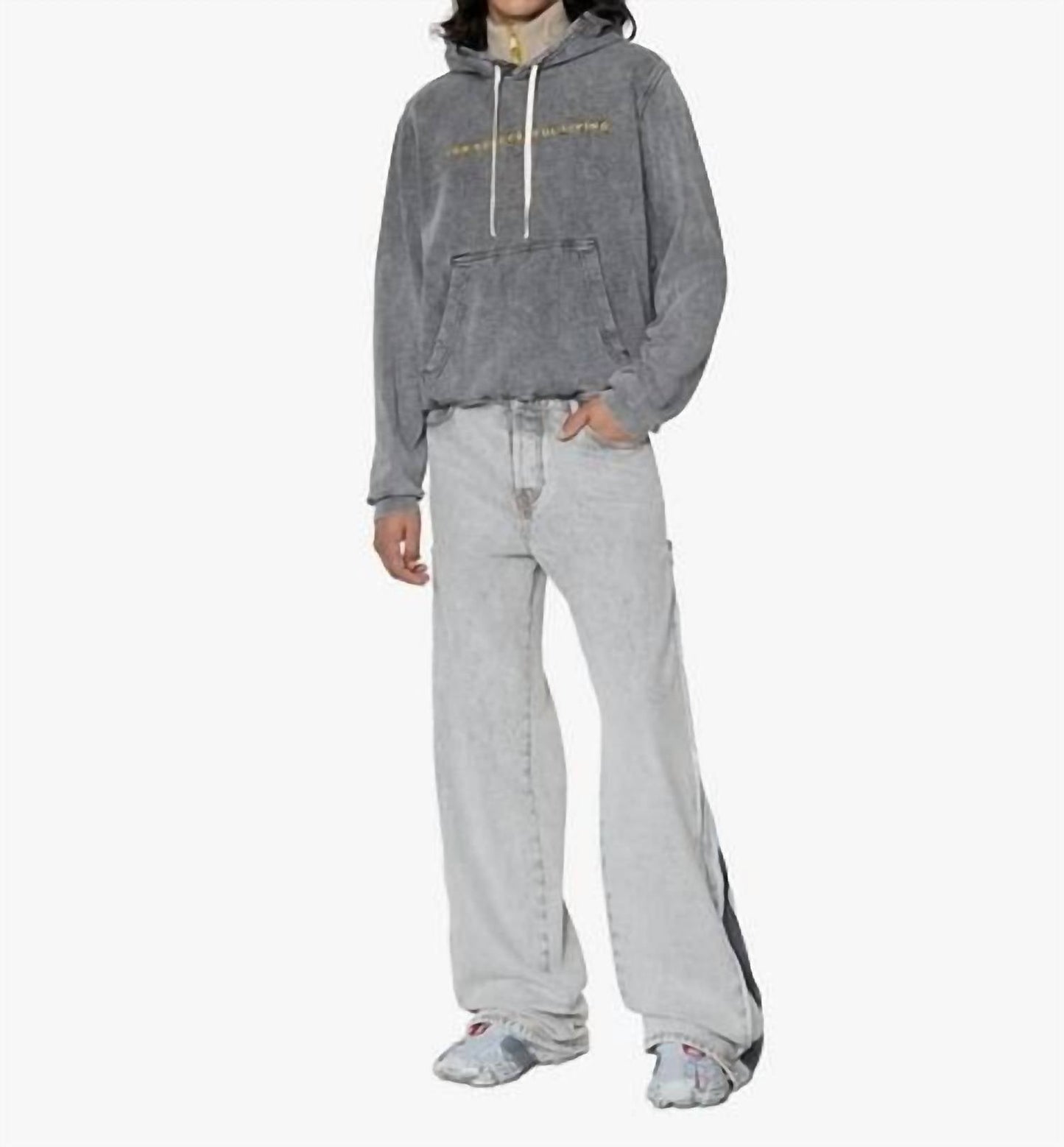 Diesel - Diesel Grey Straight-leg Denim Jeans