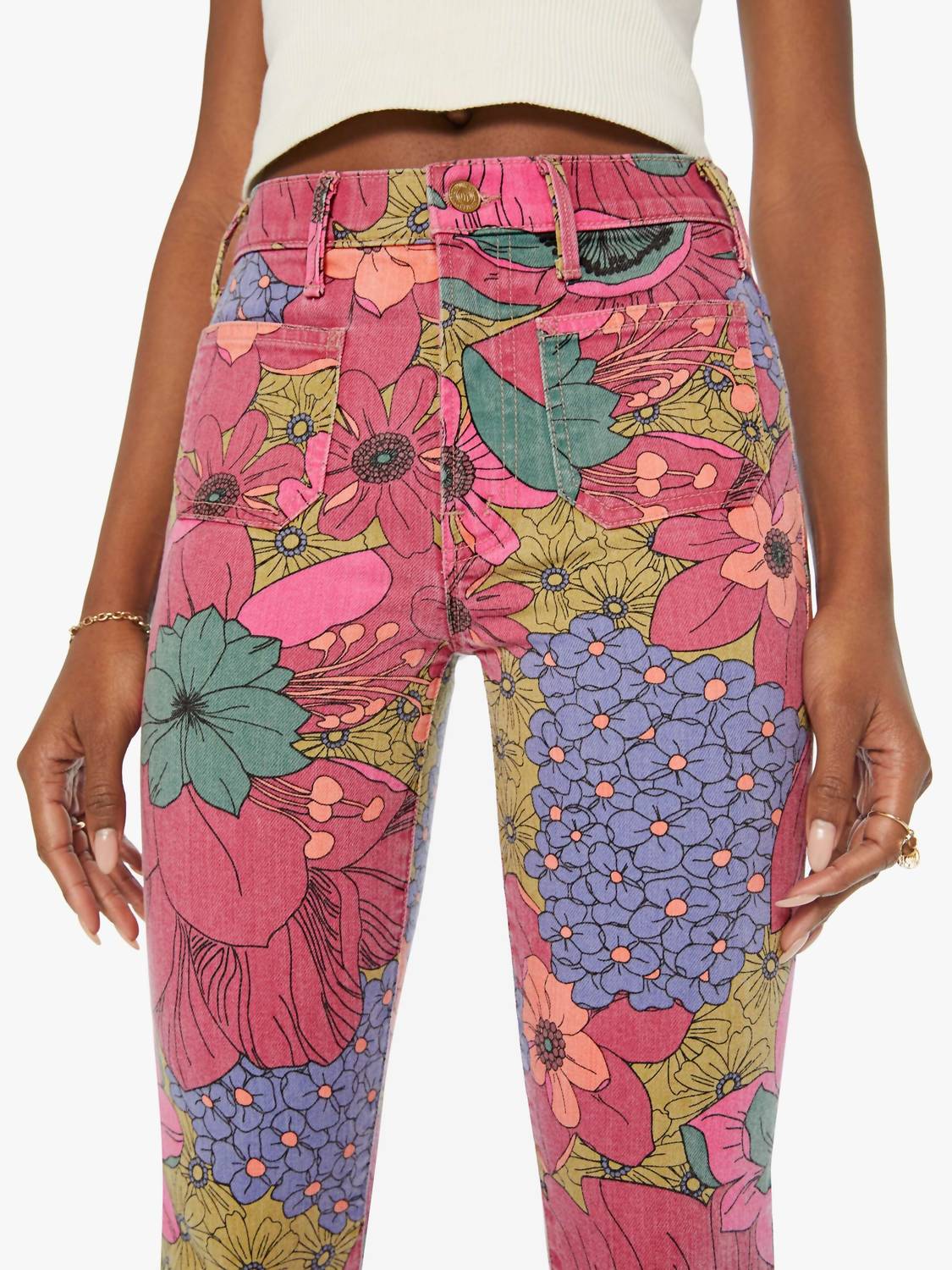 Mother - Patch Pocket Insider Flood Pants