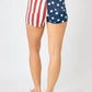 Judy Blue - High Waist American Flag Fray Hem Shorts