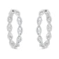 10K White Gold Diamond Hoop Earrings (1 1/2 cttw, H-I Color, I1-I2 Clarity)