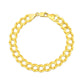 14k Yellow Gold Solid Curb Bracelet 10.0mm