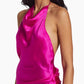 Amanda Uprichard - Elektra Gathered Silk Halter Gown