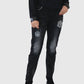 Frank Lyman - Diamante Woven Denim Pant
