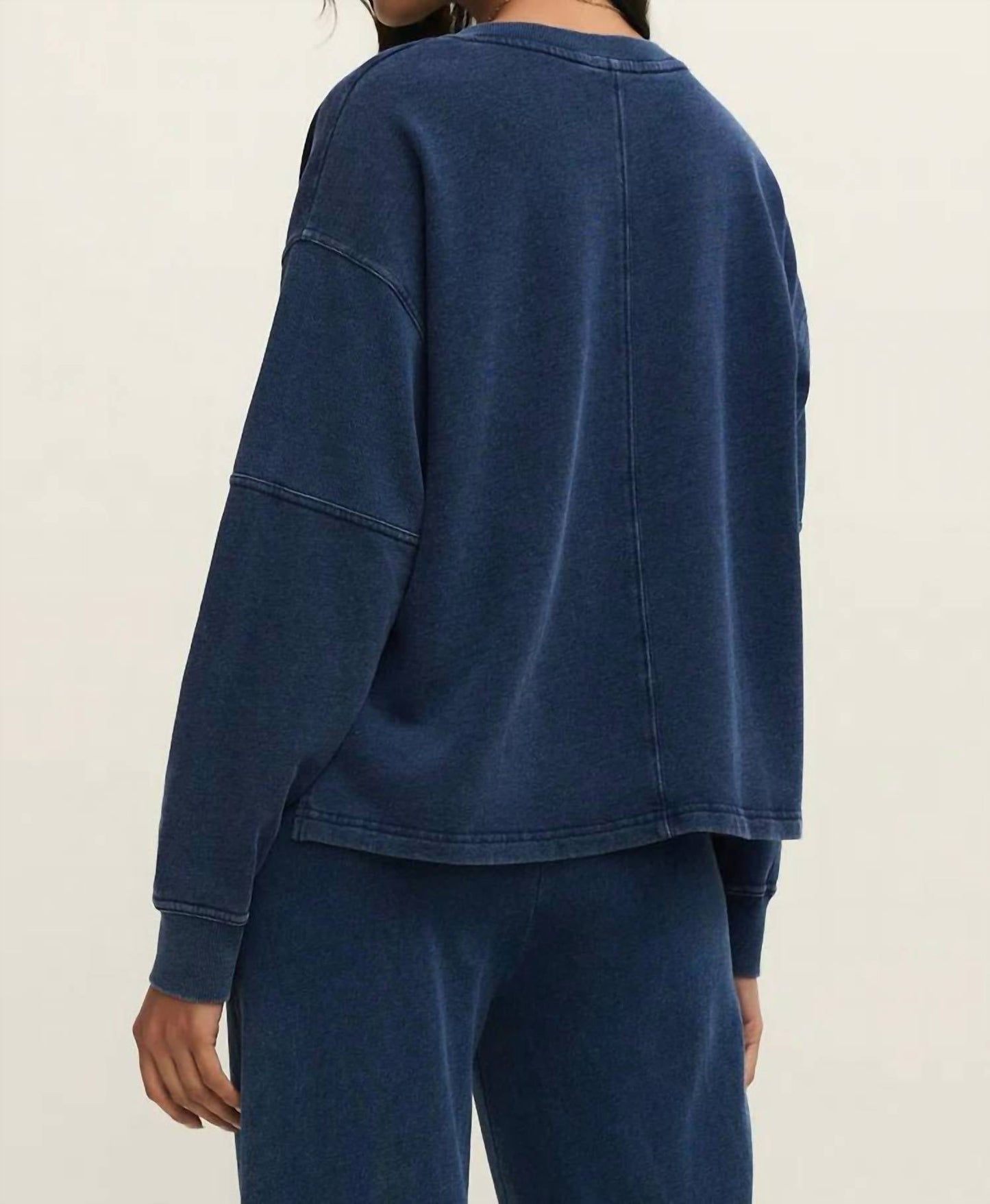 Z Supply - delphine knit denim sweatshirt