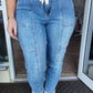 Judy Blue - High Waist Cargo Cuffed Jogger Jeans