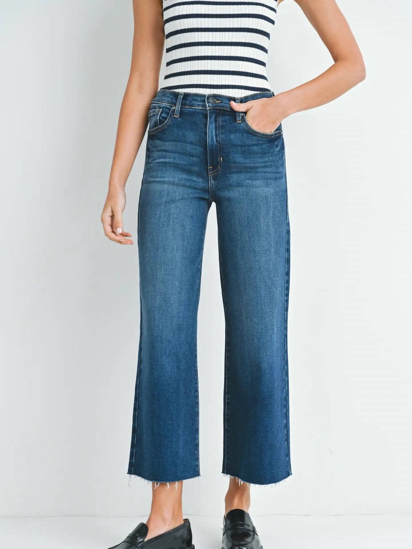 Just Black Denim - Scissor Cut Wide Leg Jeans