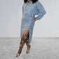 Mable - Denim Skirt Set