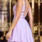 Sherri Hill - Laced Bodice Cocktail Dress