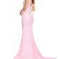 Ashleylauren - V Neck Prom Dress