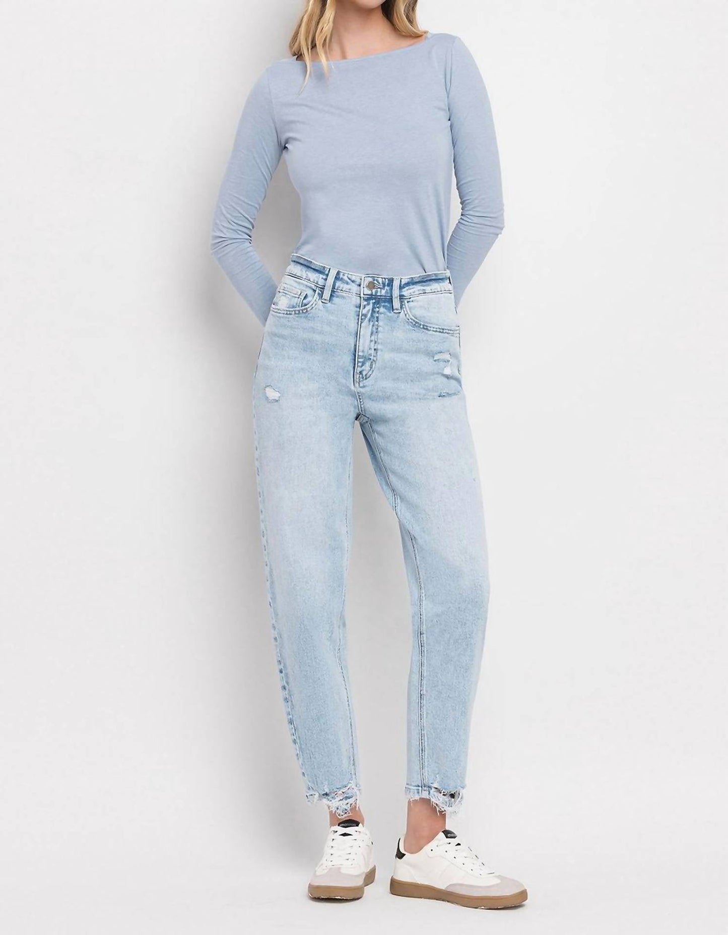 Flying Monkey - Super High Rise Barrel Leg Jeans