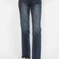 Judy Blue - Button Fly Destroy Hem Straight Jeans