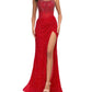 Ashleylauren - Crystal Beadwork Strapless Gown