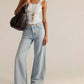 Free People - Wide-leg Stride Jean