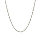 10k White Gold Solid Diamond Cut Rope Chain 1.5mm