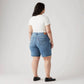 Levi'S - Mid Length Distressed Short - Plus Size