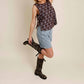 Free People - Faded Gardens Side Tie Top