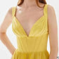 Tarik Ediz - Corset Top with Pleated gown