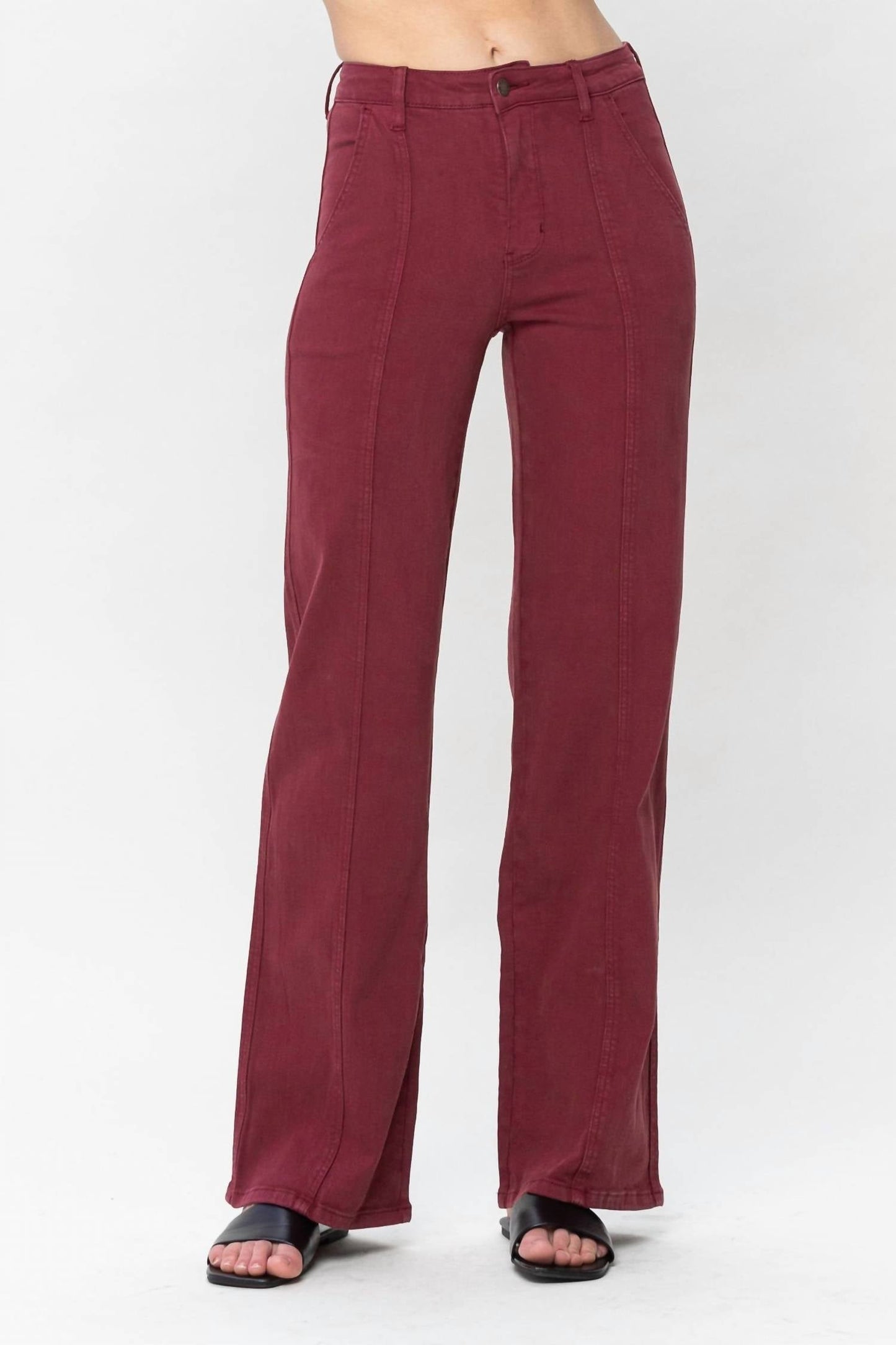 Judy Blue - Zone High Waist Front Seam Straight Jean