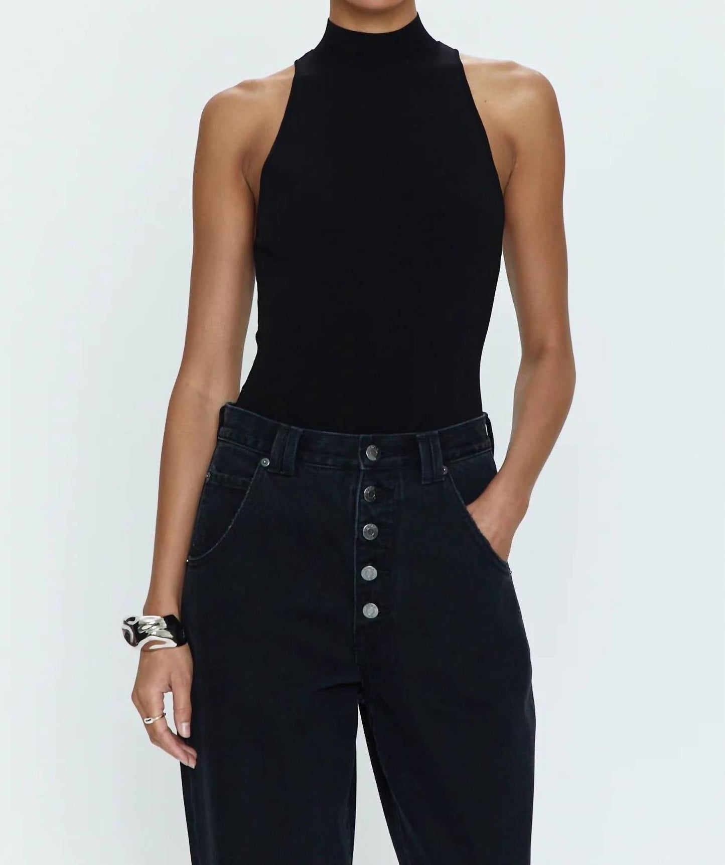 Pistola - Janessa Mock Neck Bodysuit
