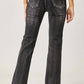 Risen - High Rise Straight Jean With Side Slit