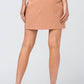 Entro - High Waist Grommet Mini Skirt