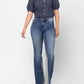 Judy Blue - Mid Rise Inseam Panel Flare Jeans