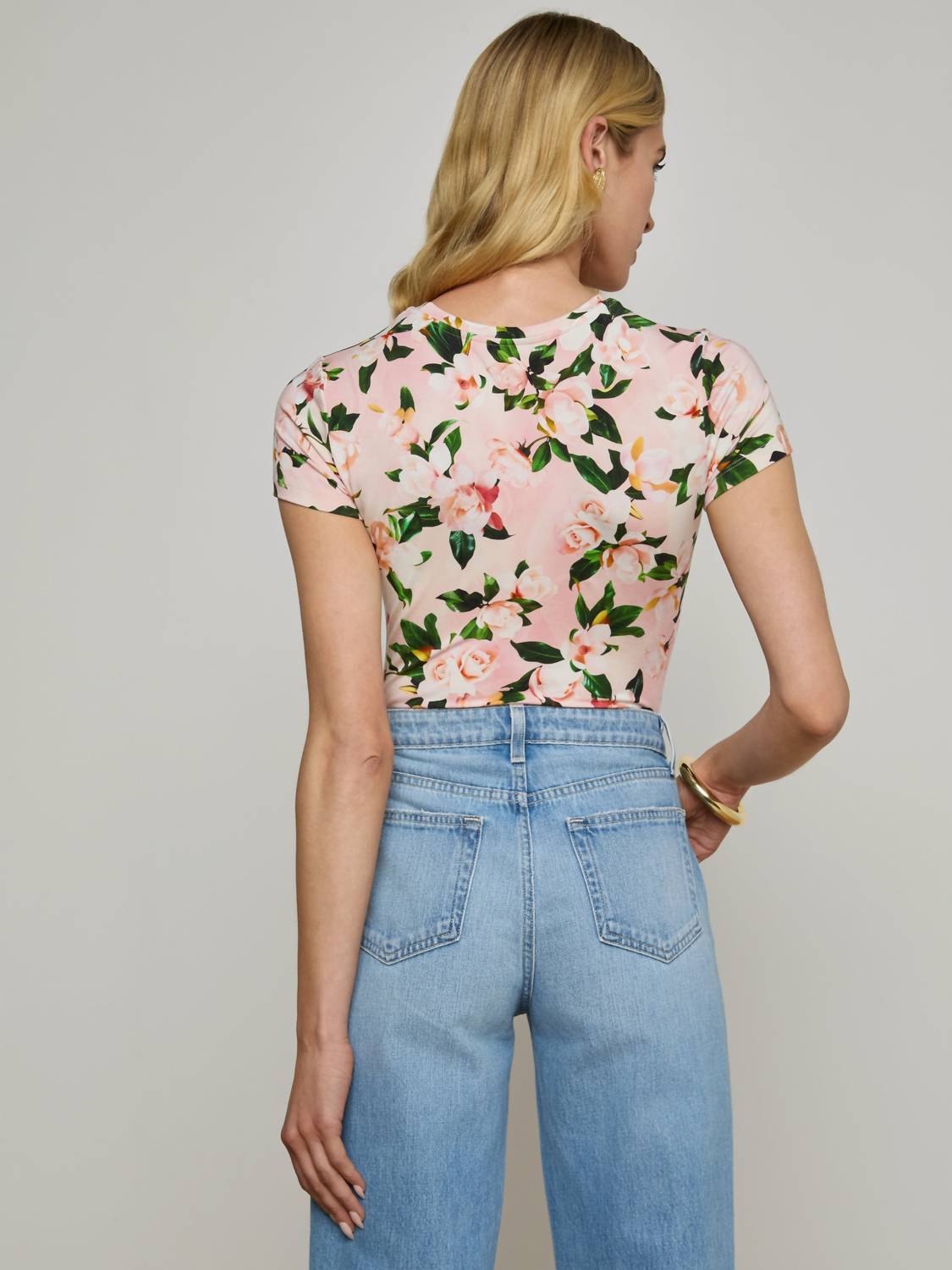 L'Agence - Ressi Fitted Short Sleeve Tee