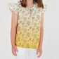 Sasha+Z - Floral Sketched Ombré Top