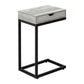 Accent Table, C - Shaped Contemporary Elegant Design
