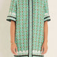 2.7 August Apparel - Boucle Mini Shirt Dress With Ric Rac Trim