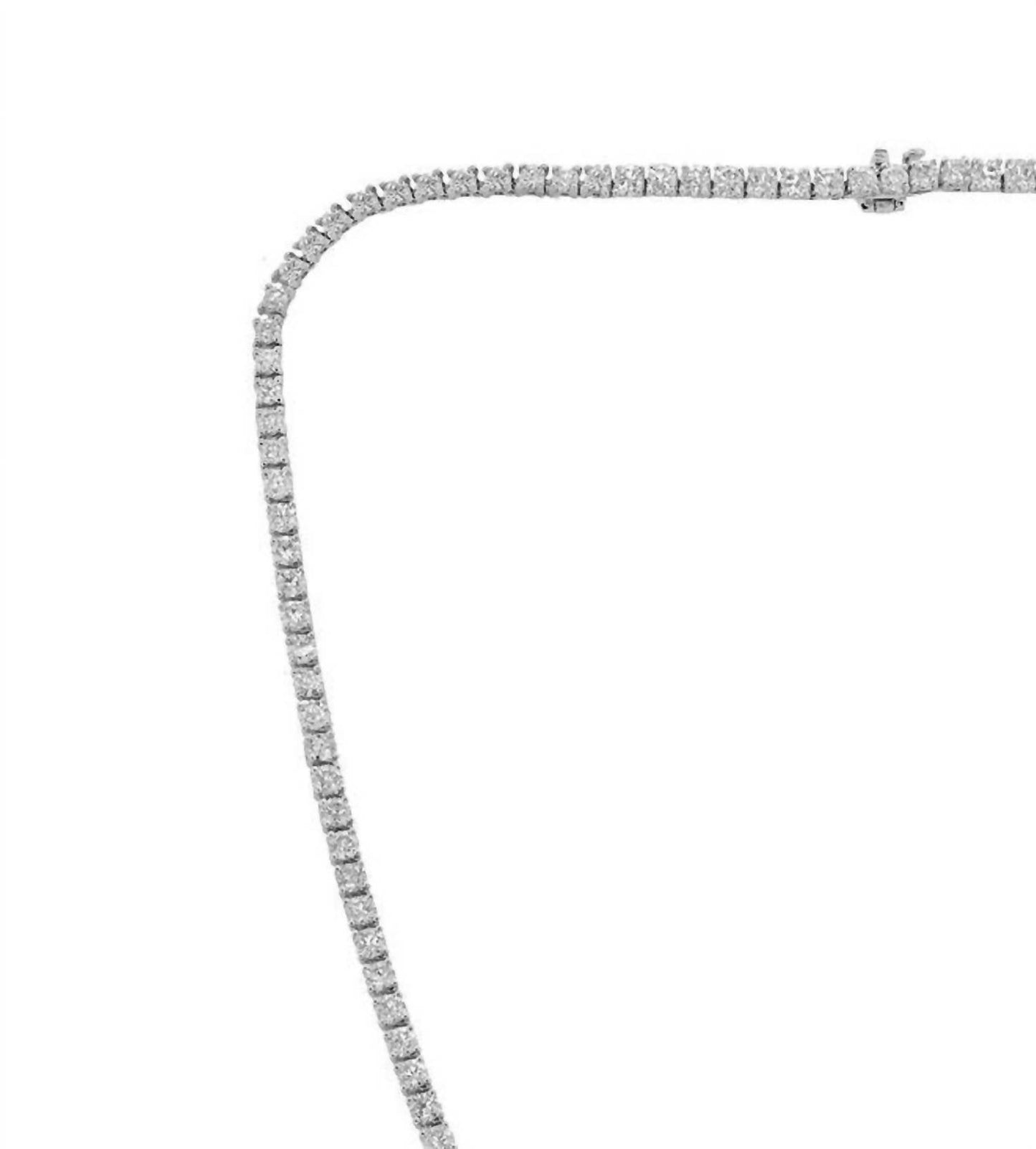 Diana M Jewels - 15.35 Cts Lab Grown Diamond Tennis Necklace