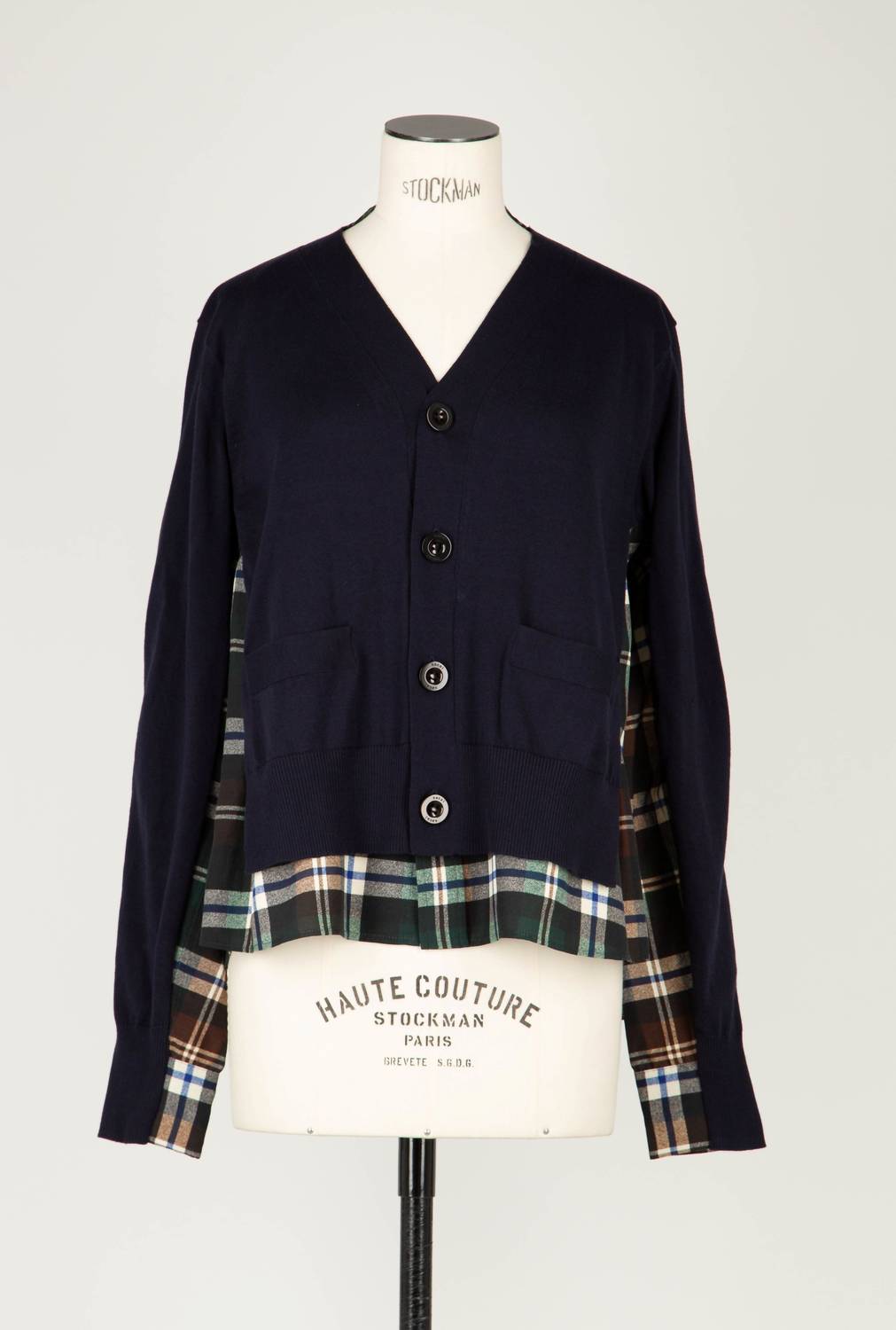 Sacai - Plaid Print Cardigan