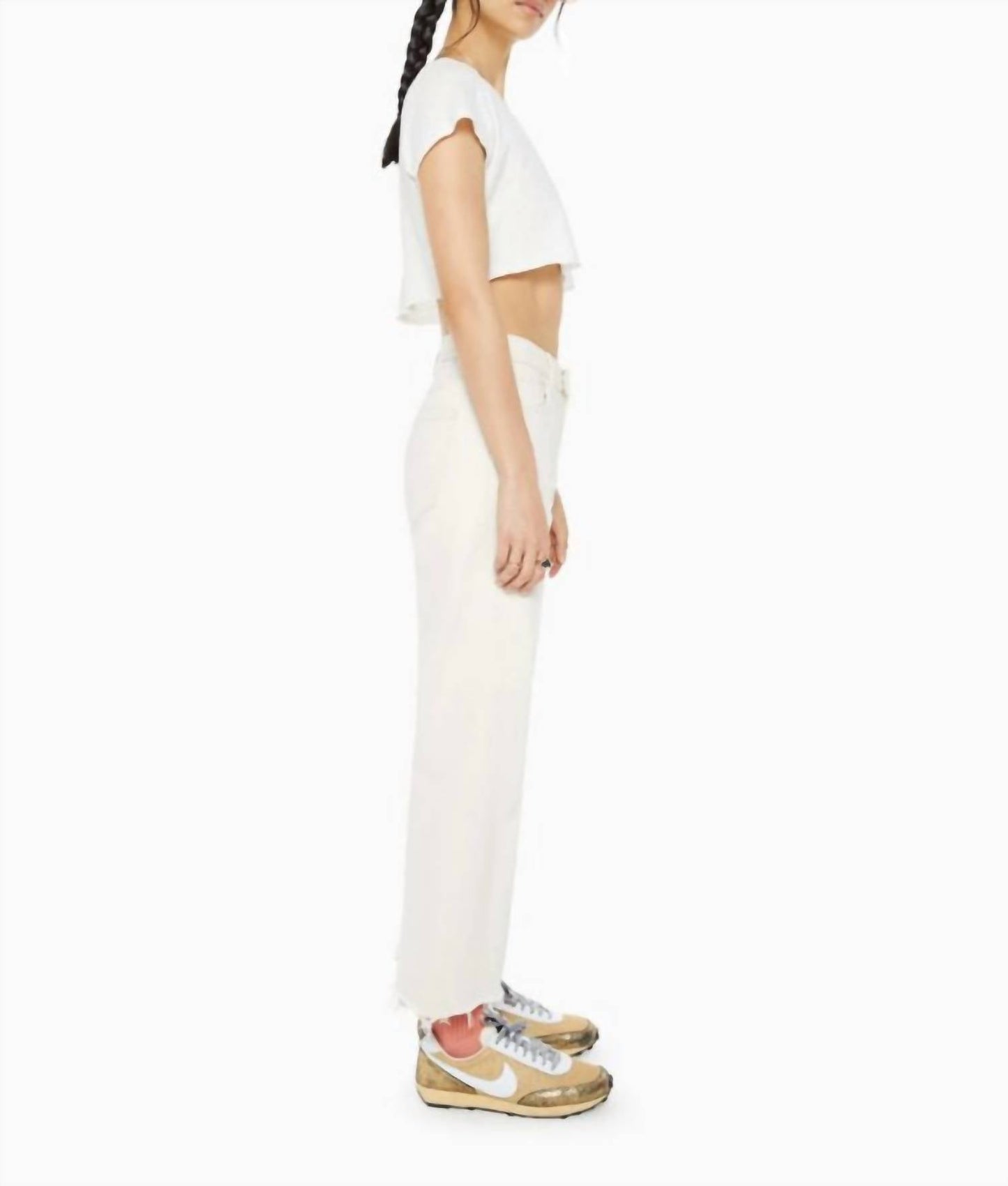 Mother - Mid Rise Maven Ankle Fray Jeans