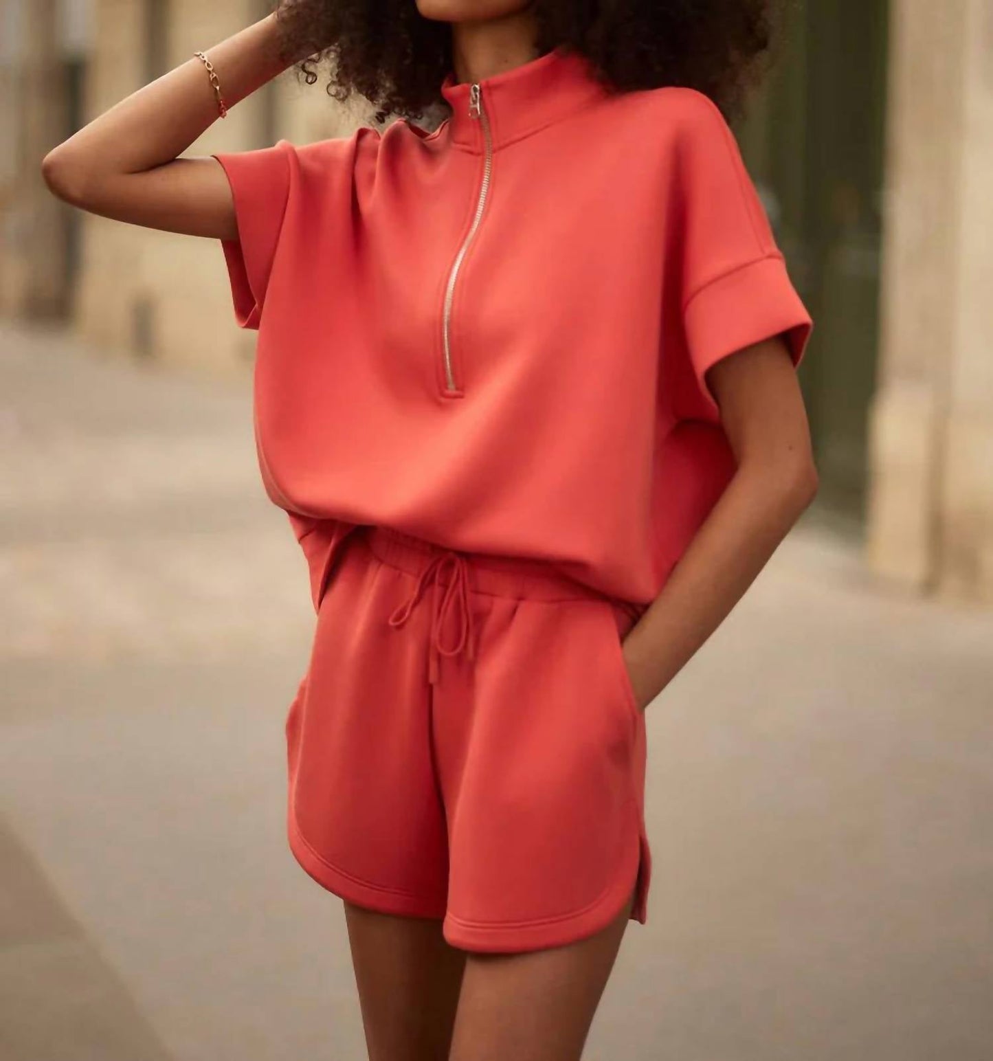 Varley - Ritchie Short Sleeve Sweatshirt