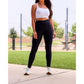 Julia Rose - Stephanie Crossover Pocket Full Length Leggings