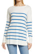 caslon-lightweight-side-vent-tunic-sweater-ivory-blue-stripe