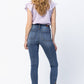 Judy Blue - High Waist Skinny Released Hem and Side Slit