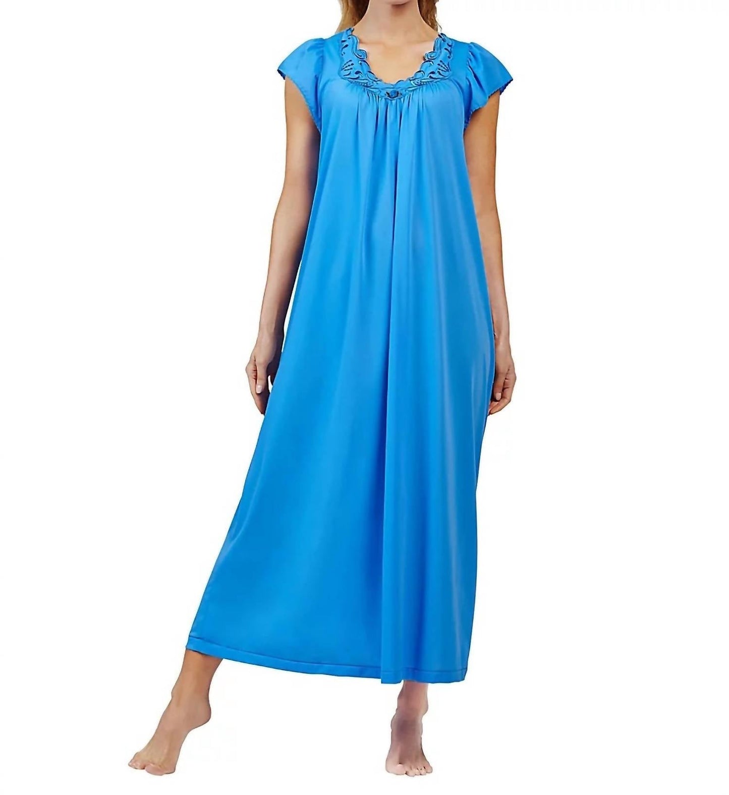 Shadowline Lingerie - Rosebud Long Cap Sleeve Nightgown