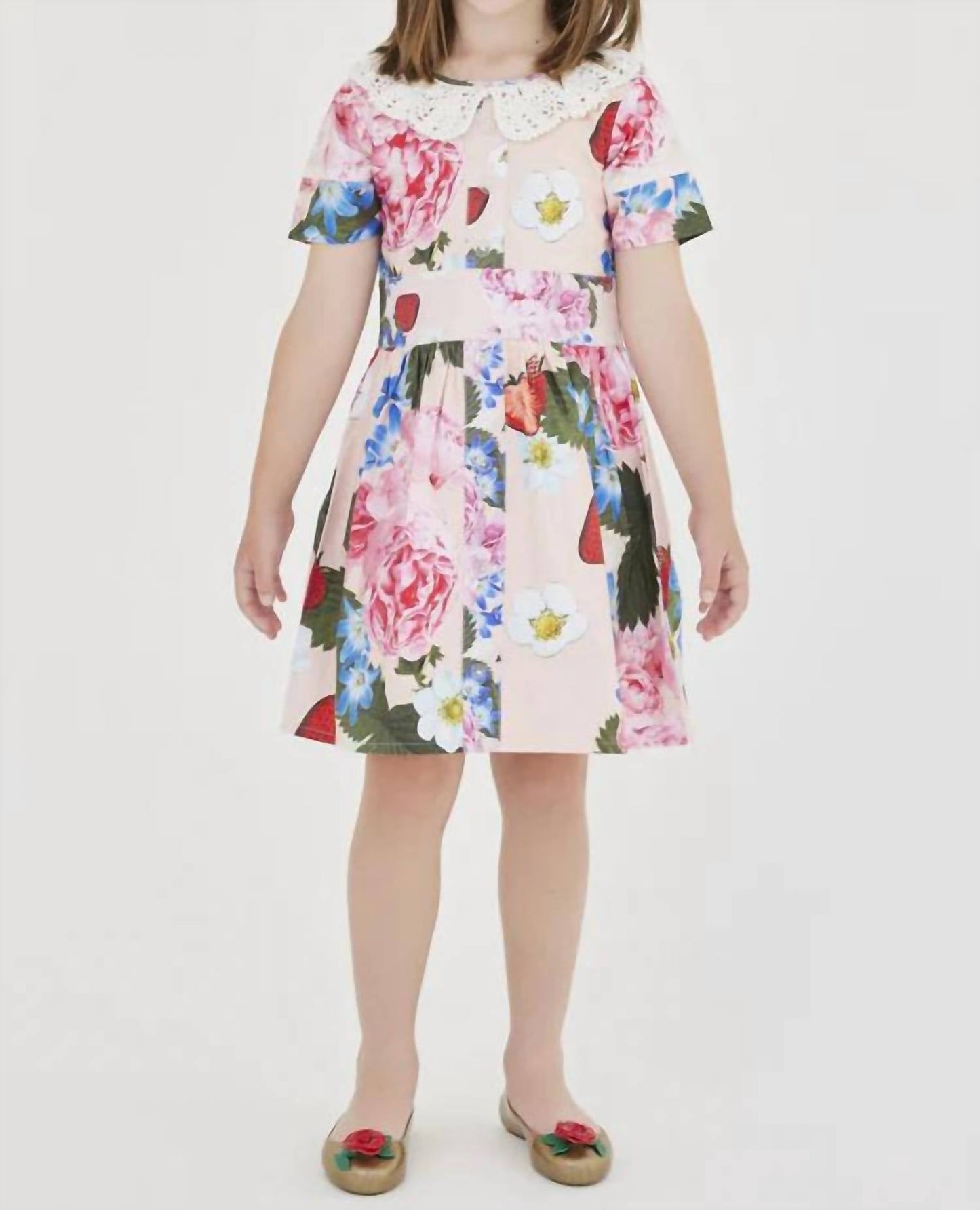 Sasha+Z - Strawberry & Peonies Printed Dress