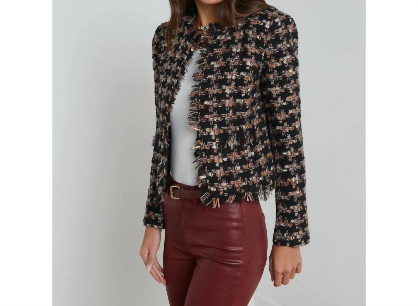 L'Agence - Angelina Tweed Jacket