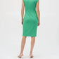 Joseph Ribkoff - V-neckline Sleeveless Sheath Dress