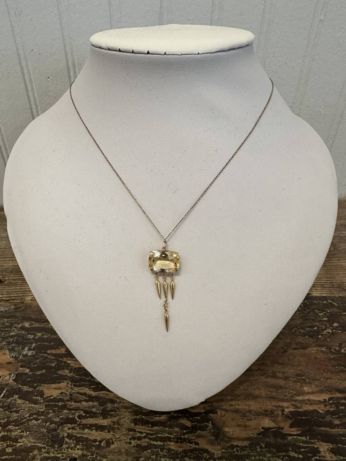 5 Octobre - Collier Vic Necklace With Citrine And Diamonds