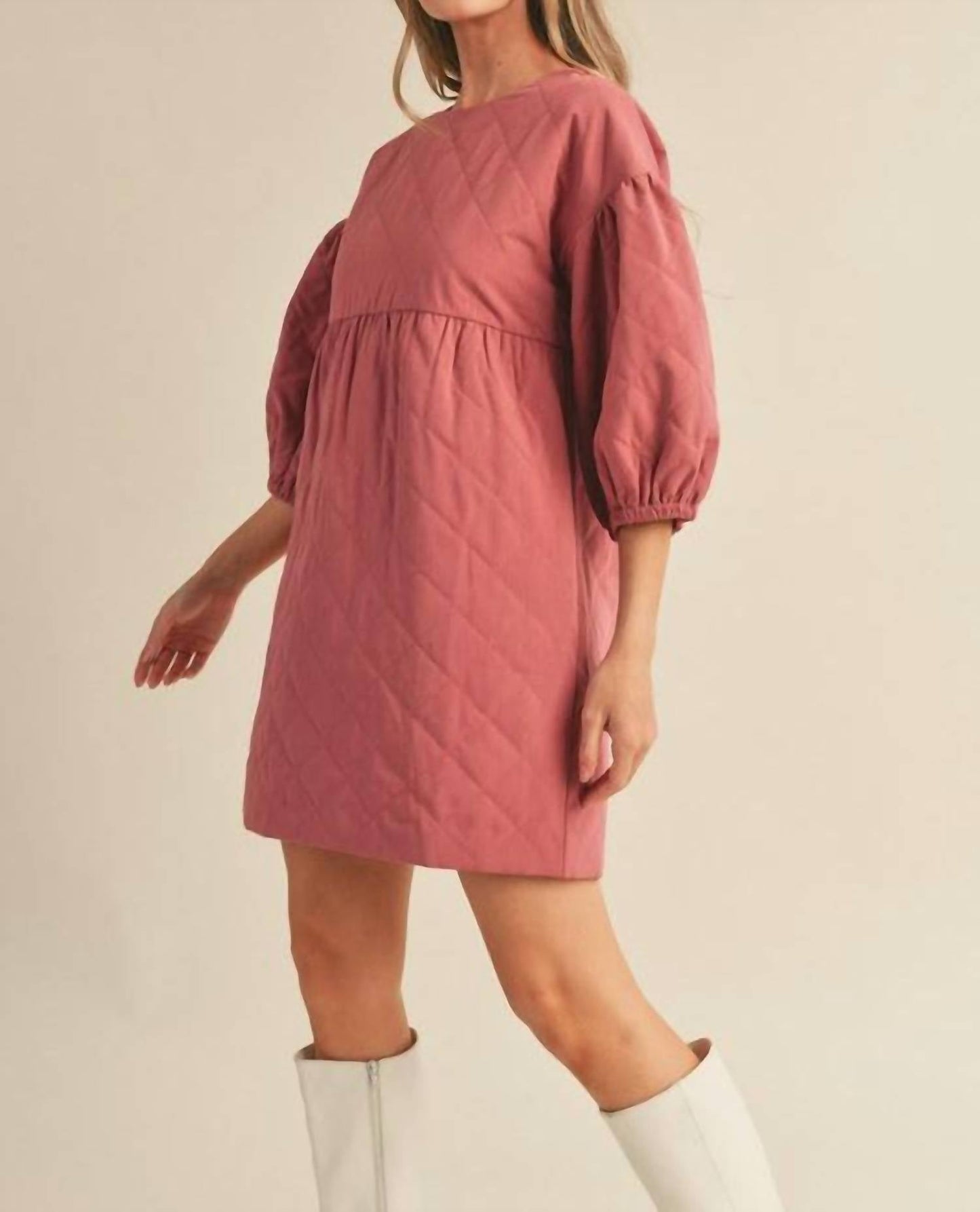 &Merci - Quilted Babydoll Dress