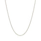 18k White Gold Round Cable Chain 1.5mm