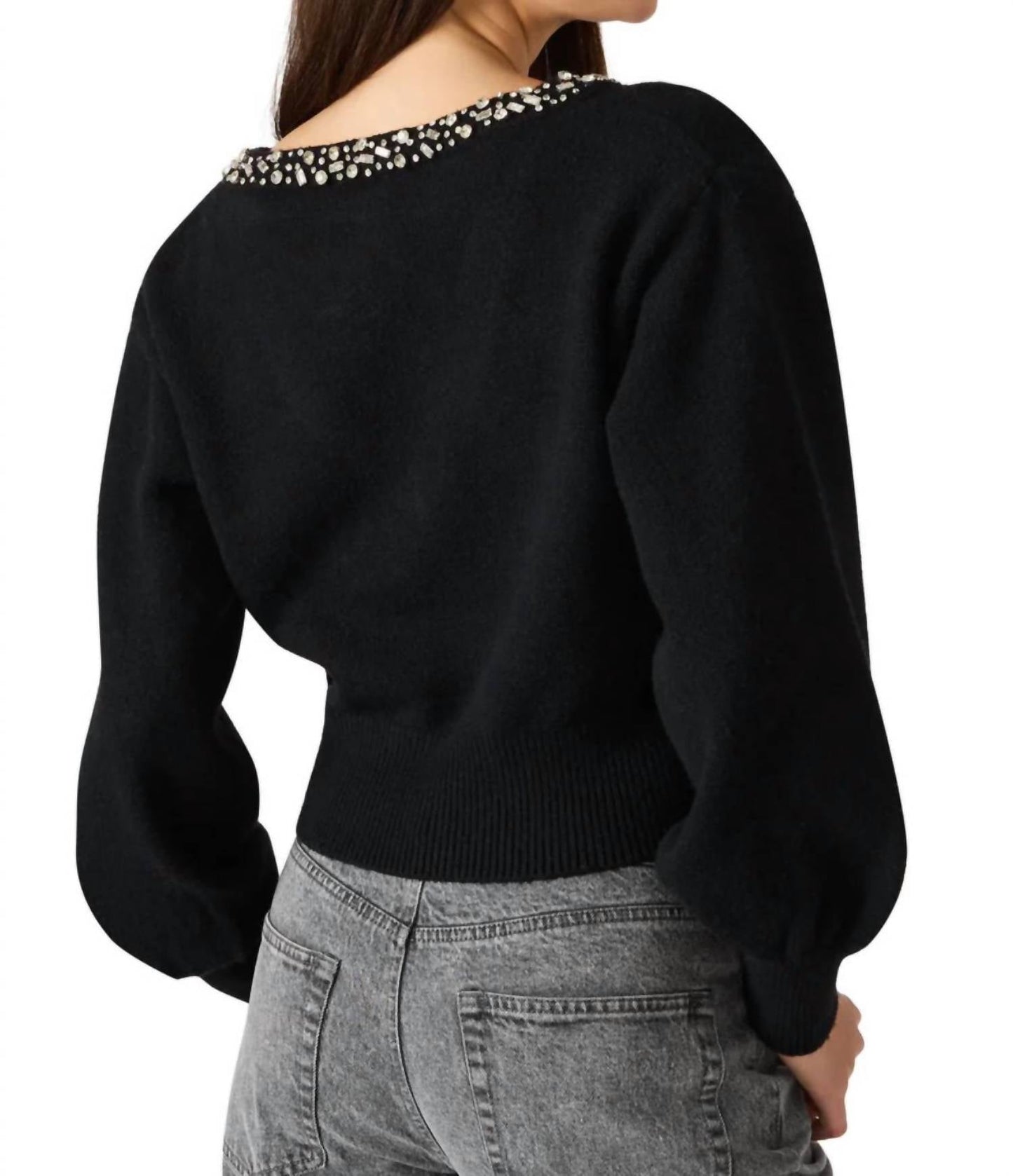 Steve Madden - Crystal Embellished Sweater