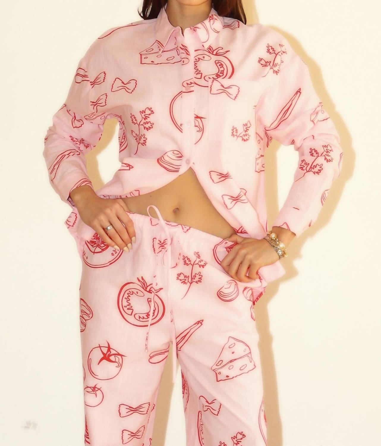 Bailey Rose - Pasta Button Up Top