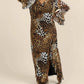 Fashion Szn Curve - Ruffle Leopard Print Maxi Dress - Plus