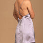Free People - intimately Darling Mini Slip Dress Lavender Satin Rhinestone