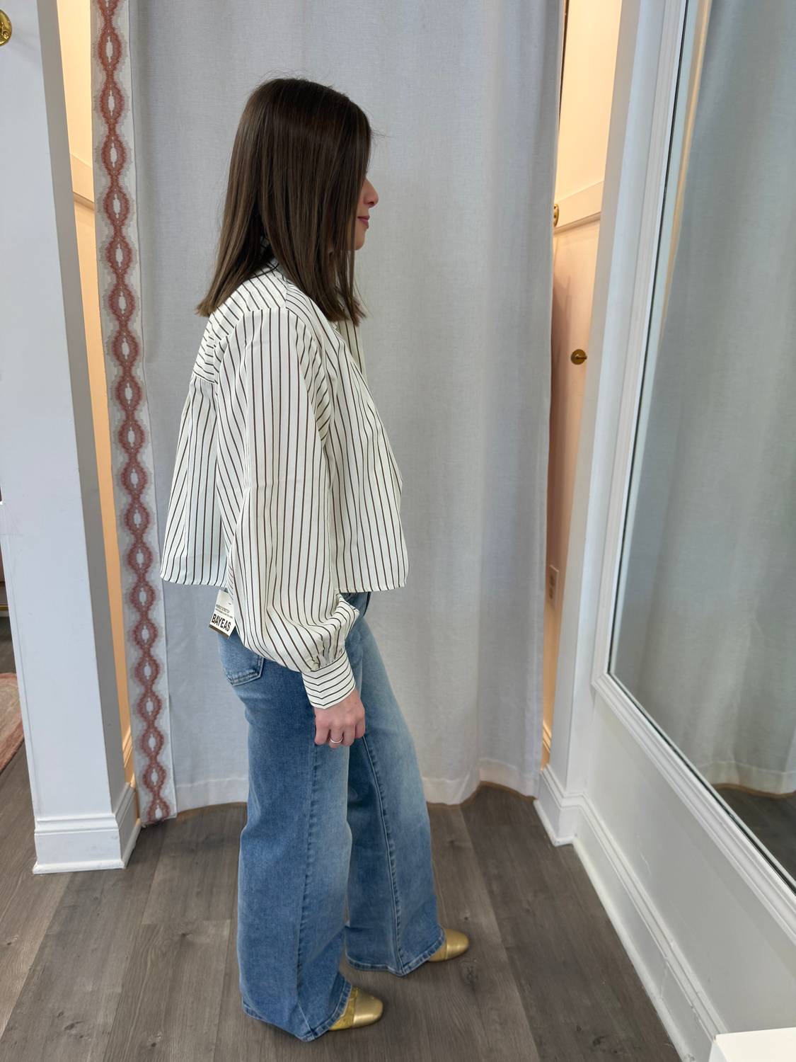 Bayeas - Mid Rise Wide Leg Jeans
