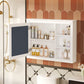 Wall Mounted Medicine Cabinet With Mirror, Adjustable Shelf - White